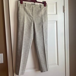 Ankle slacks, black and cream